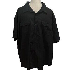 SIX LINCOLN‎ Men's Big & Tall Short Sleeve Button Shirt  Size 3X EUC